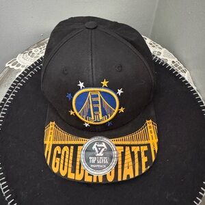 Golden State Warriors Black Snapback Hat